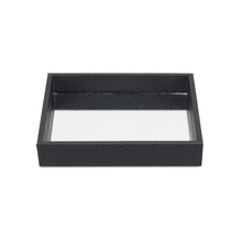 Load image into Gallery viewer, Black Shagreen Mirrored Tray