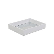 Load image into Gallery viewer, White Shagreen Mirrored Tray