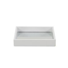Load image into Gallery viewer, White Shagreen Mirrored Tray