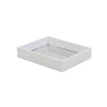Load image into Gallery viewer, White Shagreen Mirrored Tray