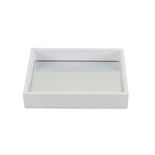 Load image into Gallery viewer, White Shagreen Mirrored Tray