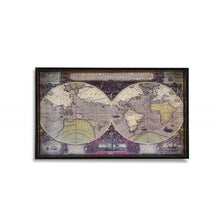 Load image into Gallery viewer, World Map Vintage Burlwood Serving Tray