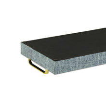 Load image into Gallery viewer, Light Blue Linen and Wooden Tray