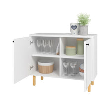 Load image into Gallery viewer, Iko White Modern Sideboard Double Door Cabinet