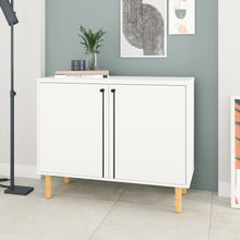Load image into Gallery viewer, Iko White Modern Sideboard Double Door Cabinet