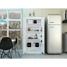 Load image into Gallery viewer, 63” Classic White Pantry Cabinet with Two Full Size Doors