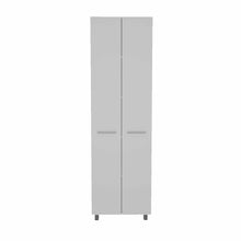 Load image into Gallery viewer, 78&quot; Modern White Pantry Cabinet with Two Full Size Doors