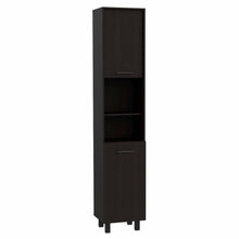 Load image into Gallery viewer, 78&quot; Modern Black Sleek and Tall Pantry Cabinet