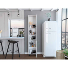 Load image into Gallery viewer, 78&quot; Modern White Sleek and Tall Pantry Cabinet