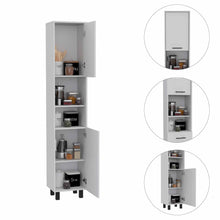 Load image into Gallery viewer, 78&quot; Modern White Sleek and Tall Pantry Cabinet