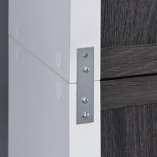 Load image into Gallery viewer, Modern Dark Gray and White Four Cube Storage Bookshelf