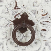 Load image into Gallery viewer, Distressed White Wooden Carved 3 Drawer Cabinet