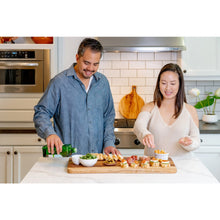 Load image into Gallery viewer, 28&quot; Artisan Organic Natural Wood Anti Bacterial Cutting Board
