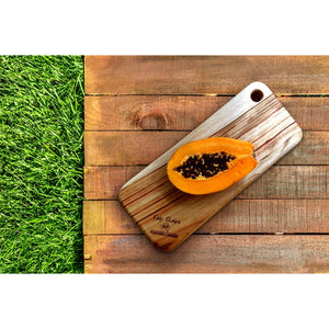 Natural Rounded Rectangle Narrow Anti-Bacterial Cutting Board