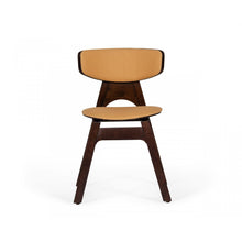 Load image into Gallery viewer, Set of Two Beige Faux Leather Modern Dining Chairs