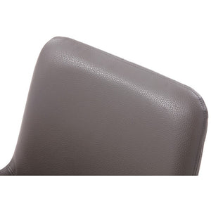 Grey Faux Leather Dining Chair
