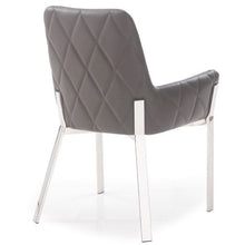 Load image into Gallery viewer, Grey Faux Leather Dining Chair