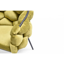 Load image into Gallery viewer, Moss Green Geo Velvet and Black Velvet Dining Chair