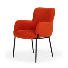 Load image into Gallery viewer, Orange Velvet Dining Chair