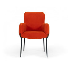 Load image into Gallery viewer, Orange Velvet Dining Chair