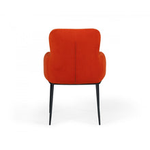 Load image into Gallery viewer, Orange Velvet Dining Chair