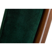 Load image into Gallery viewer, Contempo Dark Green and Walnut Velvet Dining Chair