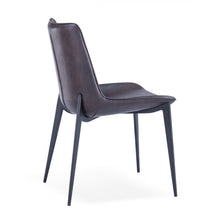 Load image into Gallery viewer, Set of Two Brown Black Modern Dining Chairs