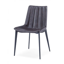 Load image into Gallery viewer, Set of Two Brown Black Modern Dining Chairs