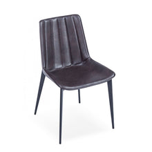 Load image into Gallery viewer, Set of Two Brown Black Modern Dining Chairs