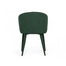 Load image into Gallery viewer, Set of Two Green Fabric Wrapped Dining Chairs