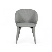 Load image into Gallery viewer, Set of Two Gray Fabric Wrapped Dining Chairs