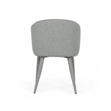 Load image into Gallery viewer, Set of Two Gray Fabric Wrapped Dining Chairs