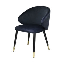 Load image into Gallery viewer, Set of Two Blue Velvet Dining Chairs