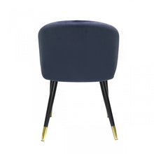 Load image into Gallery viewer, Set of Two Blue Velvet Dining Chairs