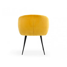 Load image into Gallery viewer, Yellow Velvet Modern Dining Chair