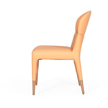 Load image into Gallery viewer, Set of Two Peach Rosegold Dining Chairs