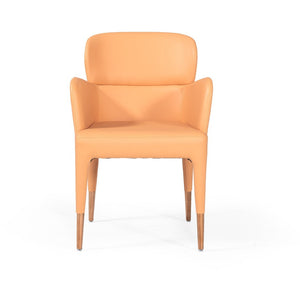 Peach Rosegold Dining Chair