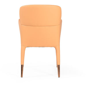 Peach Rosegold Dining Chair