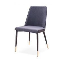 Load image into Gallery viewer, Set of Two Dark Gray Modern Dining Chairs