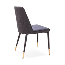 Load image into Gallery viewer, Set of Two Dark Gray Modern Dining Chairs