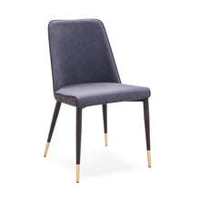 Load image into Gallery viewer, Set of Two Dark Gray Modern Dining Chairs