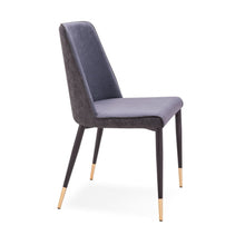 Load image into Gallery viewer, Set of Two Dark Gray Modern Dining Chairs