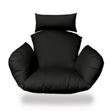 Load image into Gallery viewer, Primo Black Indoor Outdoor Replacement Cushion for Egg Chair