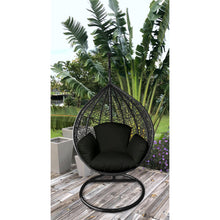 Load image into Gallery viewer, Primo Black Indoor Outdoor Replacement Cushion for Egg Chair