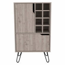 Load image into Gallery viewer, Light Gray Bar Cabinet with Two Door Panels