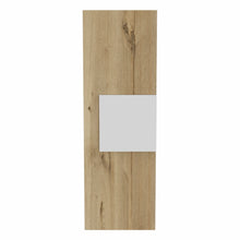 Load image into Gallery viewer, Light Oak and White Multi Purpose Vertical Hanging Cabinet