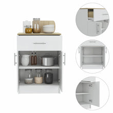 Load image into Gallery viewer, Ligh Oak and White Pantry Cabinet