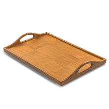 Load image into Gallery viewer, Designer Solid Teak 19&quot; Serving Tray