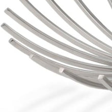 Load image into Gallery viewer, Shiny Silver Open Spike Centerpiece Bowl