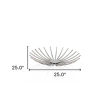 Load image into Gallery viewer, Shiny Silver Open Spike Centerpiece Bowl